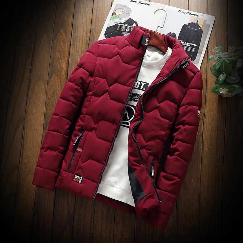 2021 Winter Fashion Casual Thicken Warm Cotton Jacket Slim Clothes Wear Mens Jacket Men's Jackets & Coats