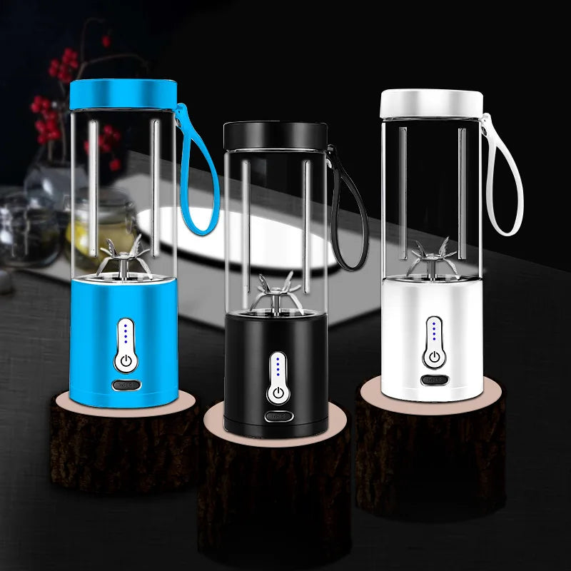 Portable Blender Mini USB Rechargeable Juicer Cup Smoothies Small Travel Blenders Ice Smoothie Mixer