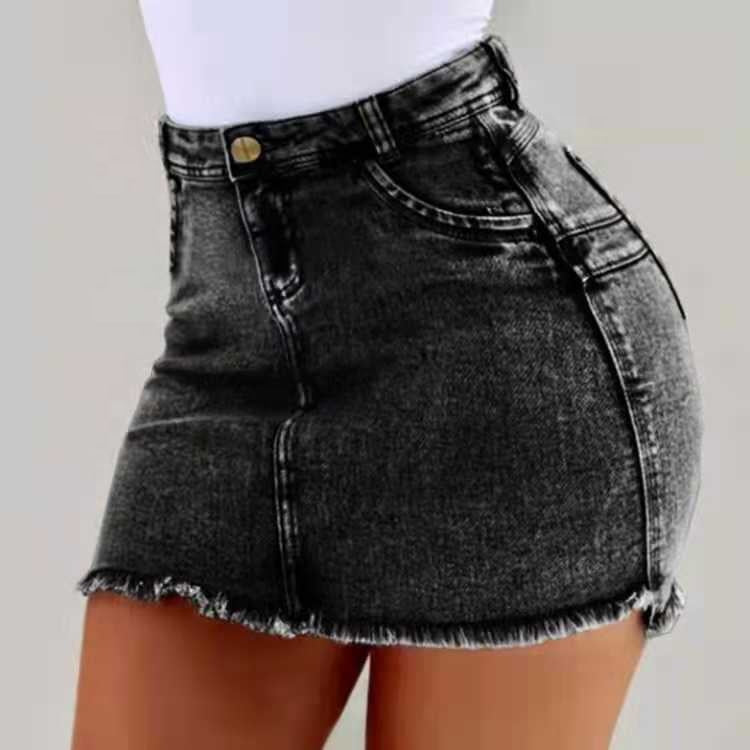 Summer Girls High Waist Denim Shorts Jeans Women Shorts  Push Up Skinny Slim Denim Short Skirts and Hot Sale
