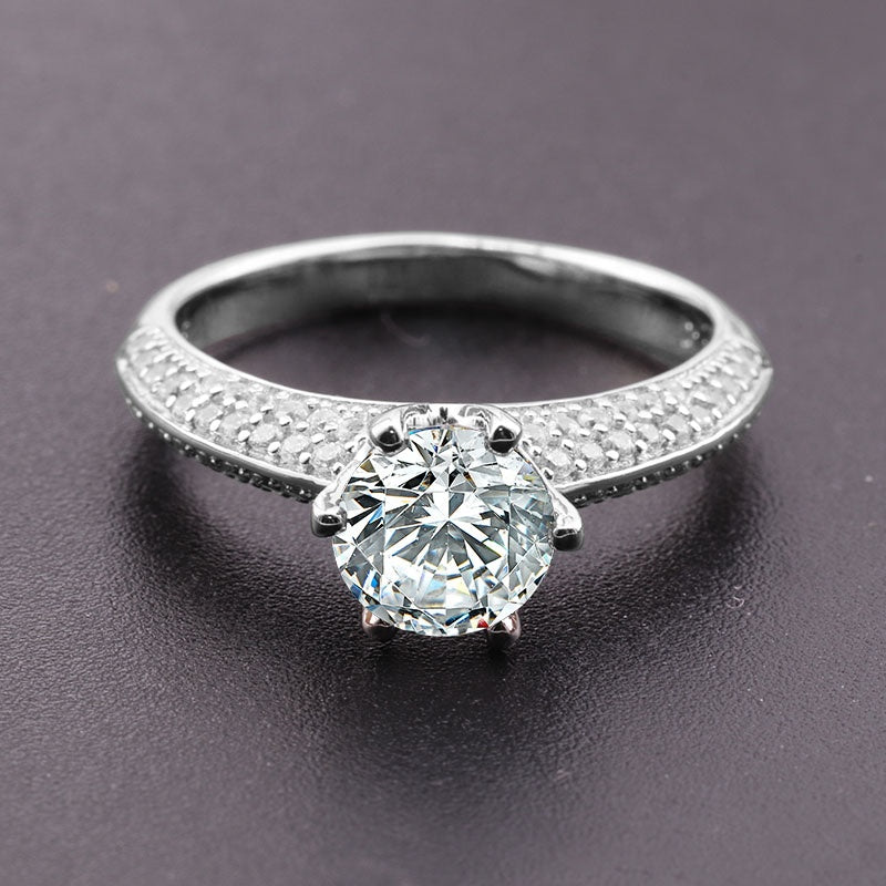 2021 Stone Rings Women  Moissanite Diamond Jewellery Engagement Silver 925 Ring Jewelry
