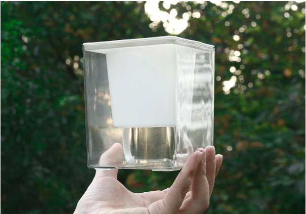 Self Watering Square Planter Plastic Flower Pot Clear Glass Hydroponic Flower-Pot