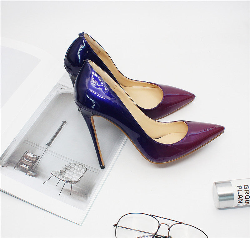 Classic Pointed Toe Stiletto Heel Pumps Women 12 Cm High Heels