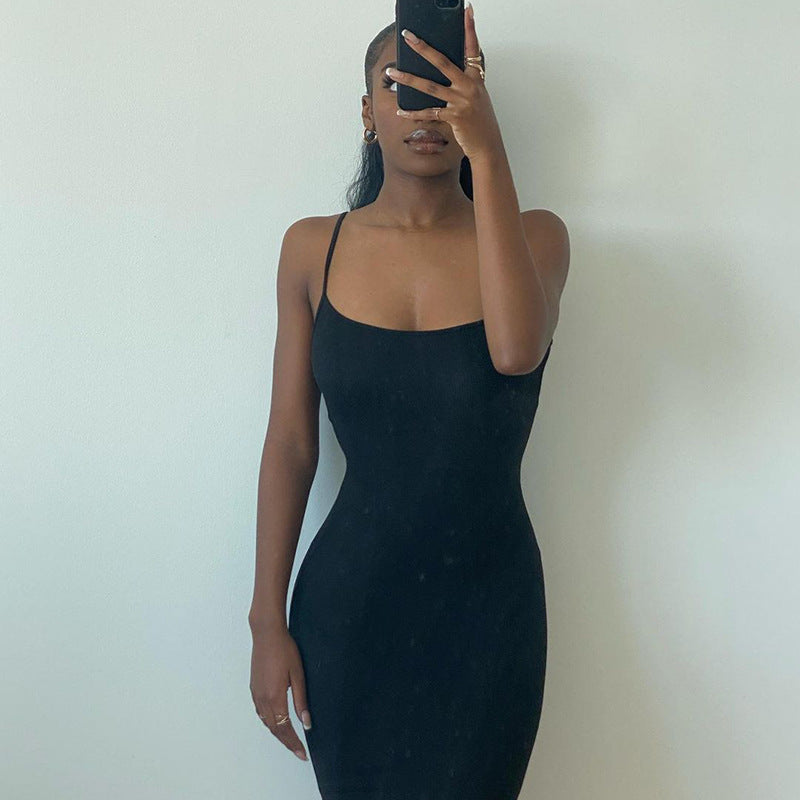 2022 Summer Skims Dresses Casual Slim Fit Sling Soft Lounge Tight Slim Bodycon Long Maxi Slip Dress
