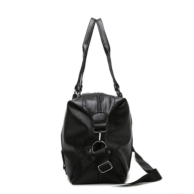 Fashion Men Travel Bag Luggage Bag Large Capacity Leather Portable Business Handbag Crossbody Casual Men's Bag Shoulder Trip Bag