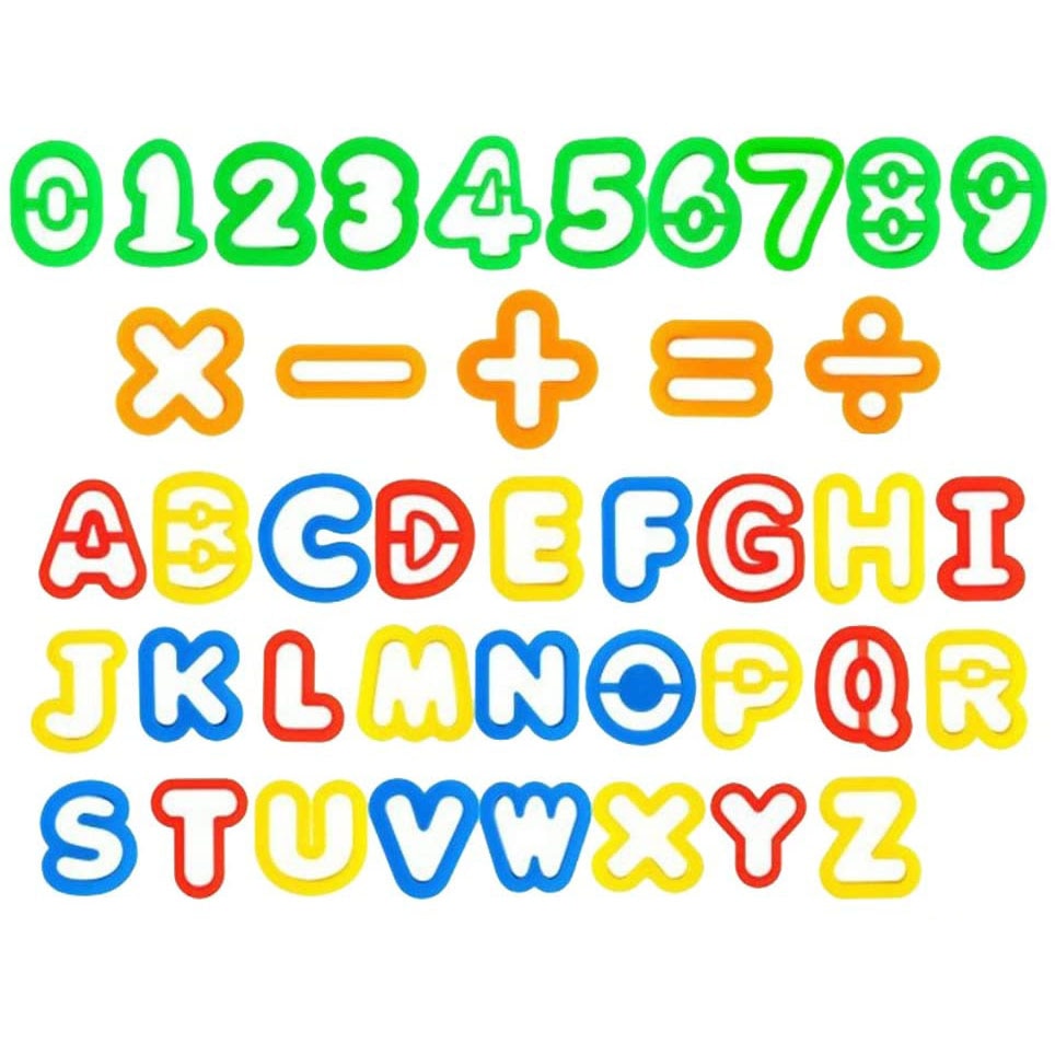 15/26/41pcs Play Dough Tool Kit Letter Number DIY Plasticine Mold Modeling Clay Accessories Slime Plastic Set Moulds Toy for Kid