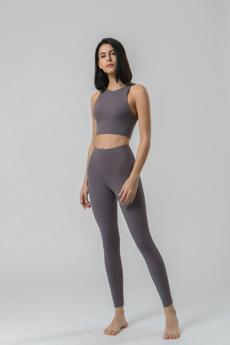 Wholesale Fitness Yoga Set Sports Wear for Women New Design Organic Yoga Clothing Set Sports Wear for Women Leggings With Pocket