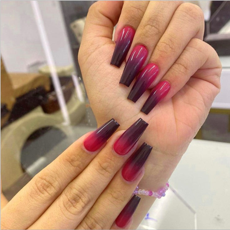 2021 Summer Style Press on Nails Acrylic Coffin Nail Tips
