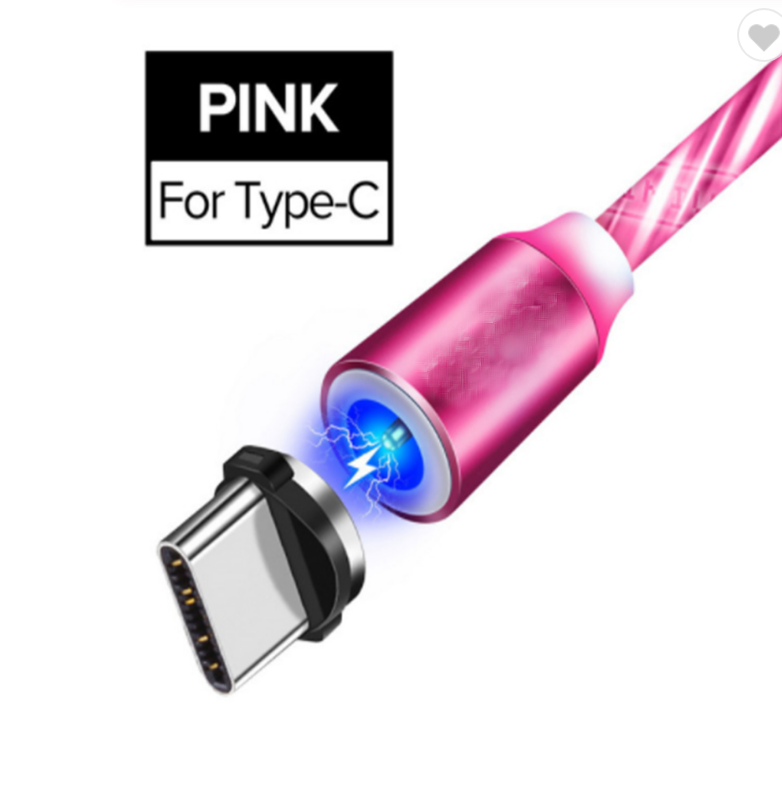 Magnetic Luminous Charging Cable Magnetic Charging Cable 3 in 1 Magnetic Usb Cable