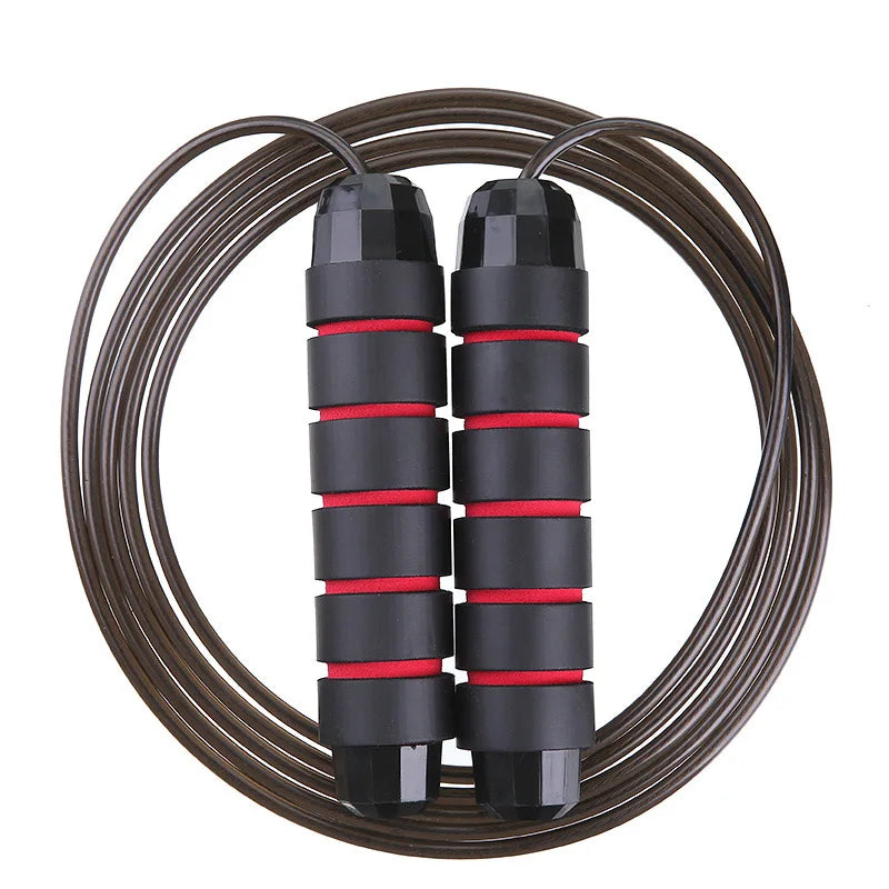 4 Color Adjustable Fitness Weighted Speed Jump Rope With Foam Handle Fitness Exercises for Fitness Home Exercise&Slim Body Free