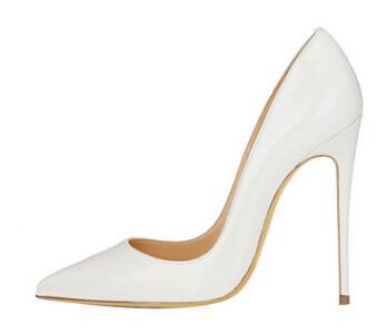 Classic Pointed Toe Stiletto Heel Pumps Women 12 Cm High Heels