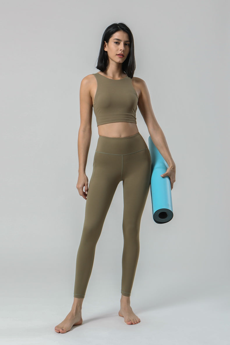 Wholesale Fitness Yoga Set Sports Wear for Women New Design Organic Yoga Clothing Set Sports Wear for Women Leggings With Pocket