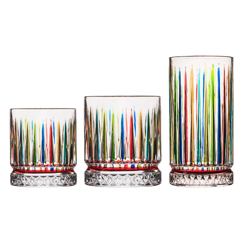 Hand Painted Unique Birthday Anniversary Wedding Wine Gift Glasses Wine Glass Crystal Whiskey Glass