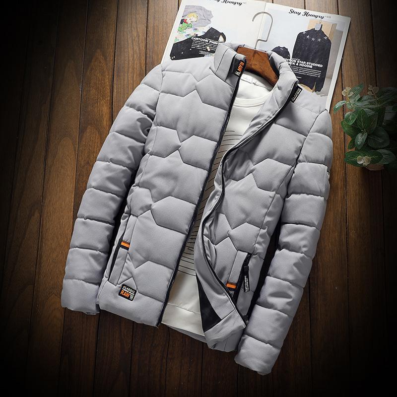 2021 Winter Fashion Casual Thicken Warm Cotton Jacket Slim Clothes Wear Mens Jacket Men's Jackets & Coats