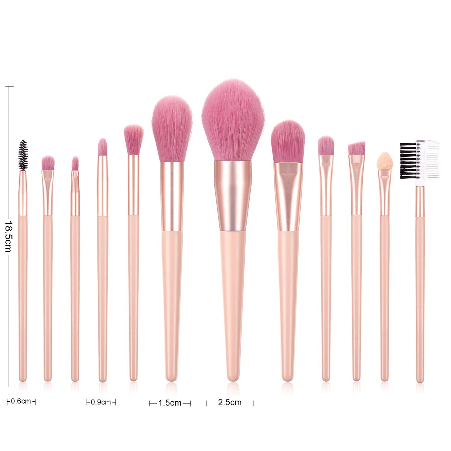 Pink Brush Bag High Opp Wooden Handle Professional High Quality Vegan Wholesale Makeup Brushes Set