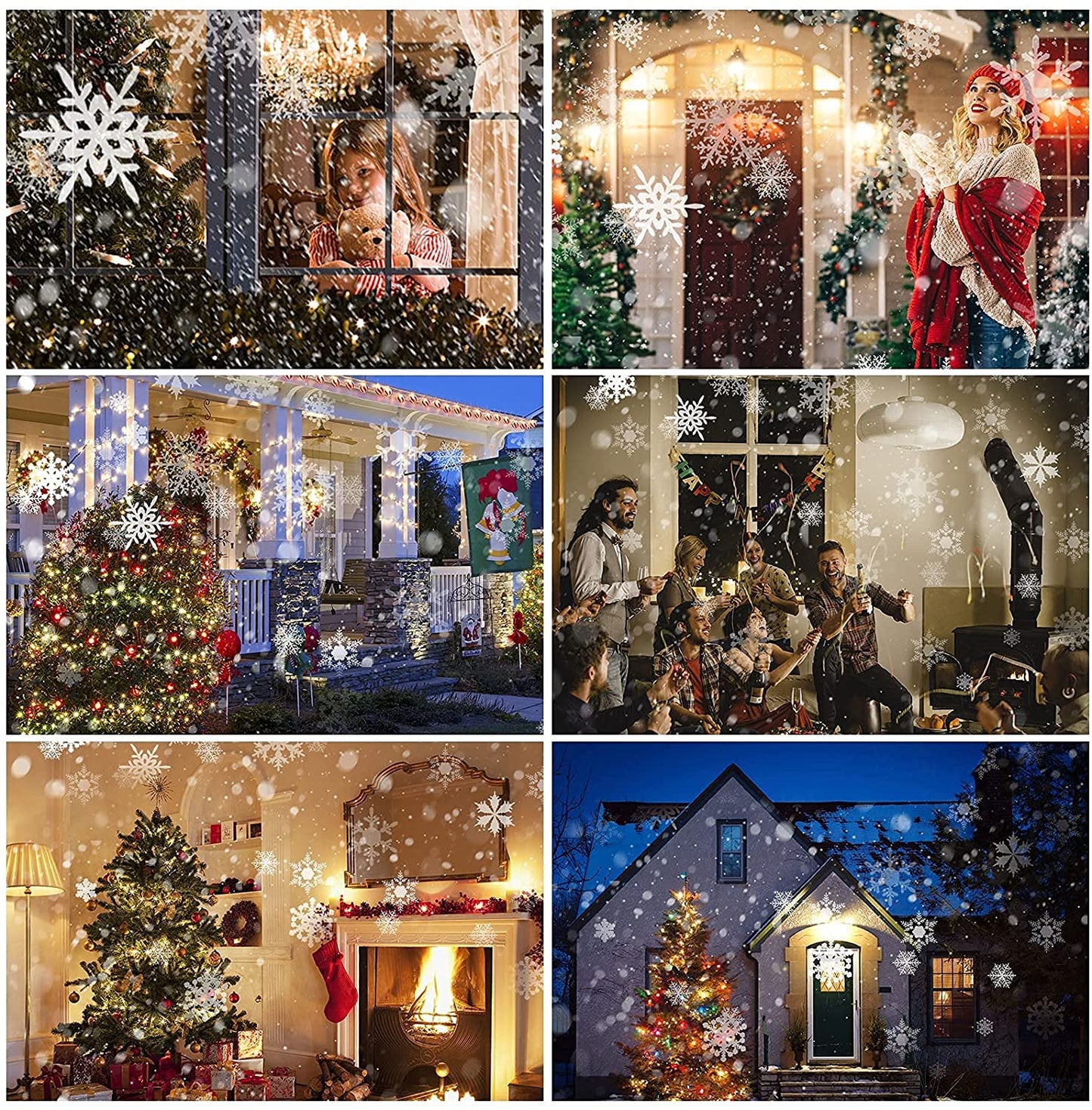Christmas Snowflake Projector Lights,Christmas Snowflake Projector