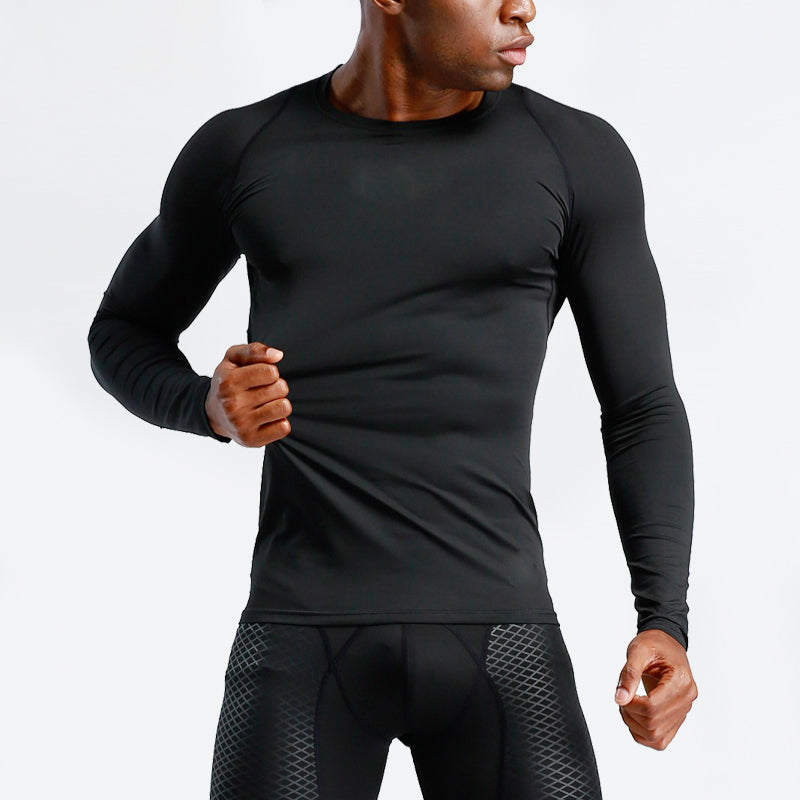 Custom Wholesale Long Sleeve Gym Wear Men's T-Shirt Fitness Basketball Training Jogging Fitness Sportswear