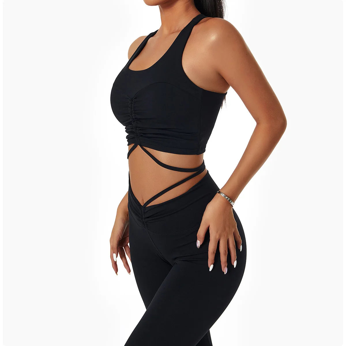 High Quality Designer Custom Nylon Spandex Fitness Yoga Wear Gym Workout Sports Bra for Women