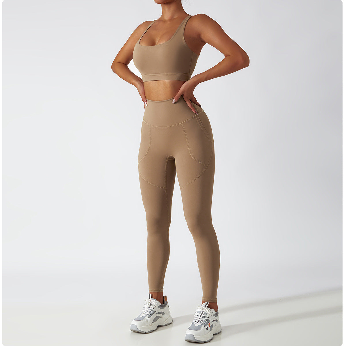 NO MOQ Eco Friendly Activewear Gym Fitness Sets Yoga Wear Recycled Nylon Workout Sets