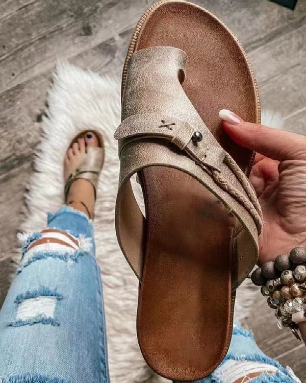 Large Size Spring and Summer Casual Flat Hollow 35-43 Fish Mouth Shoes Women'S Sandals