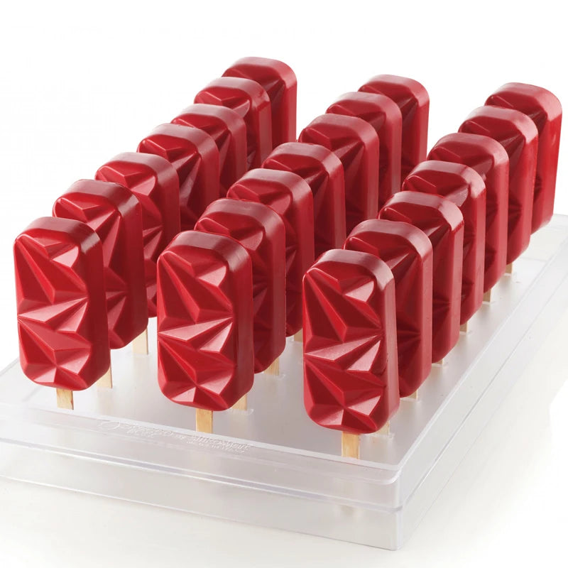 SHENHONG Silicone Popsicle Mold 4 Cavity Ice Cream Maker Summer Child Dessert Cube Tray Freezer Juice Mould Kitchen Tool