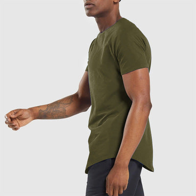 2021 Custom Men's Short Summer Short Sleeve Sports T-Shirts Slim Fit Mens Oem Men T-Shirt