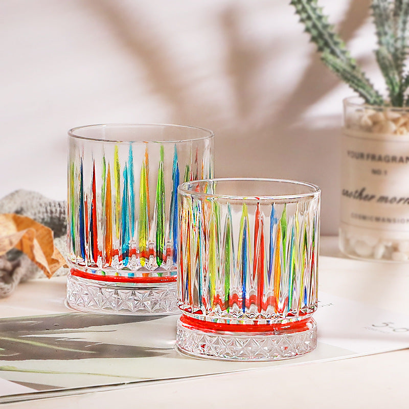 Hand Painted Unique Birthday Anniversary Wedding Wine Gift Glasses Wine Glass Crystal Whiskey Glass