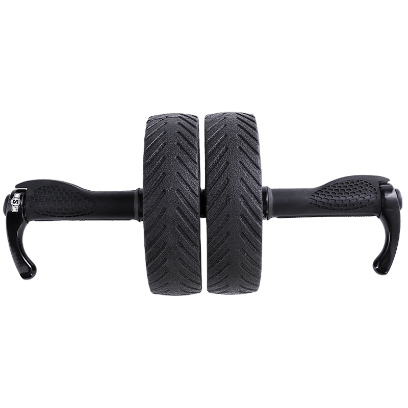 AB Wheel Roller Gym Home Exercise Strength Training Foam Handle Balance Roller Fitness Accessories Black 1 Piece Non-Slip