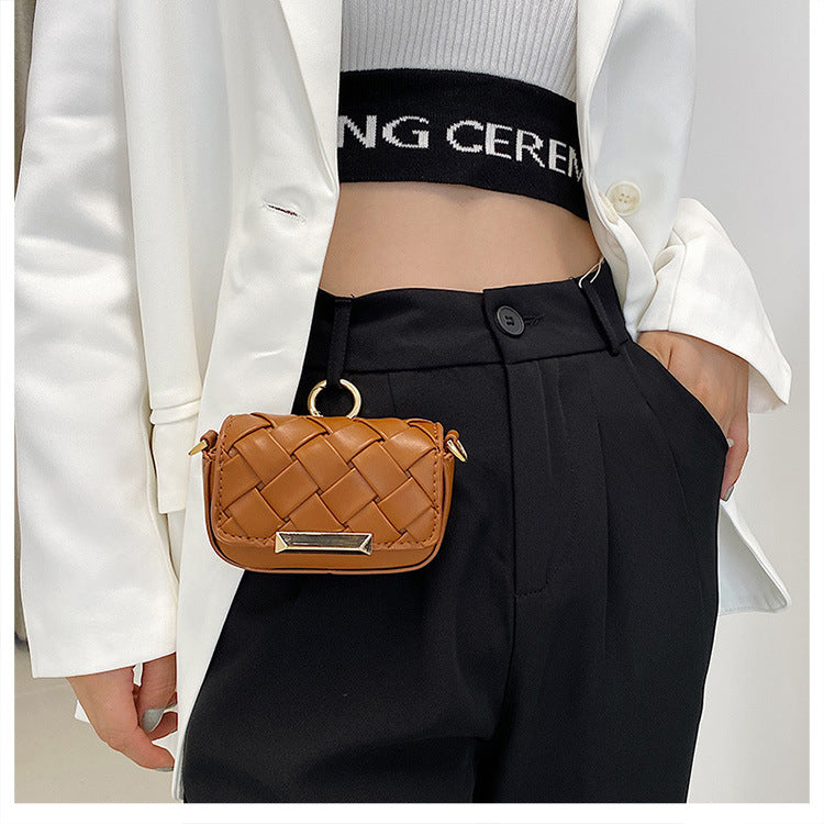 GS284 Trendy Pure Color Mini Bags Korean Fashion Girls Chain Messenger Bags Ladies Sling Shoulder Bag Women Handbags