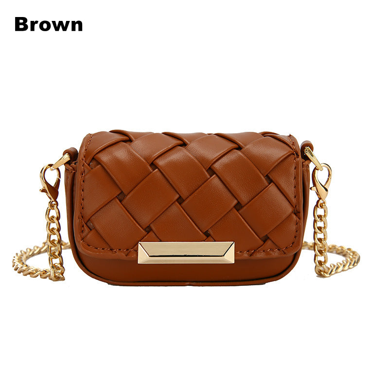 GS284 Trendy Pure Color Mini Bags Korean Fashion Girls Chain Messenger Bags Ladies Sling Shoulder Bag Women Handbags