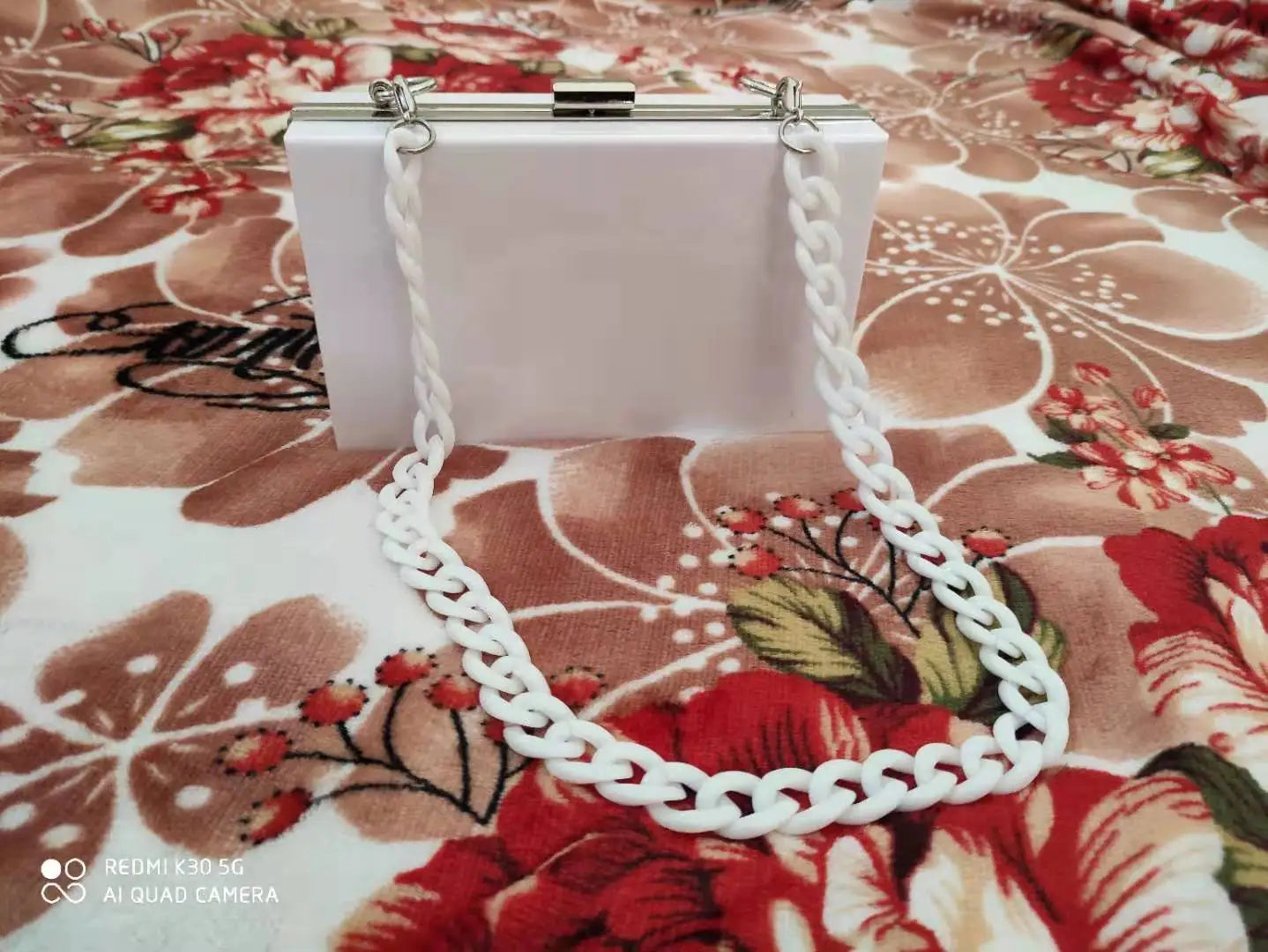BELLA JOY New Acrylic Transparent Women Clutch Bag Chain  Women Messenger Bag Evening Bag Handbag Chain Shoulder Bag