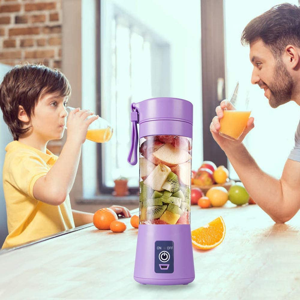 Personal Batidora Portatil Use Mini Blender Home USB 6 Blades Juicer Machine Rechargeable Fruit Juice Portable Blenders