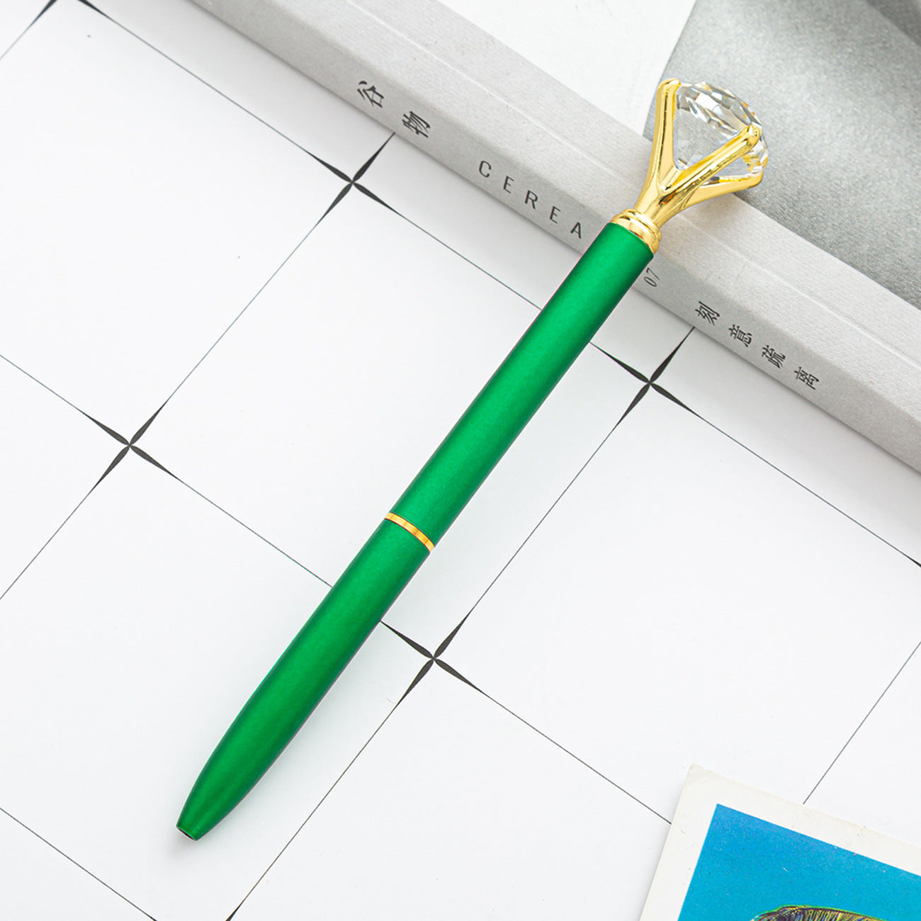 Hot Sell Stock Promotional Pen Personalized Ball Pen Diamond Crystal Metal Ballpoint Pen for Gift