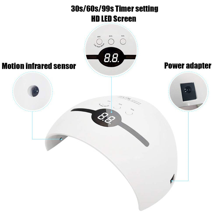 Wholesale Fingernails Machine 48w Led Nail Curing Light Nail Dryer  Uv Lamp for Gel Nails