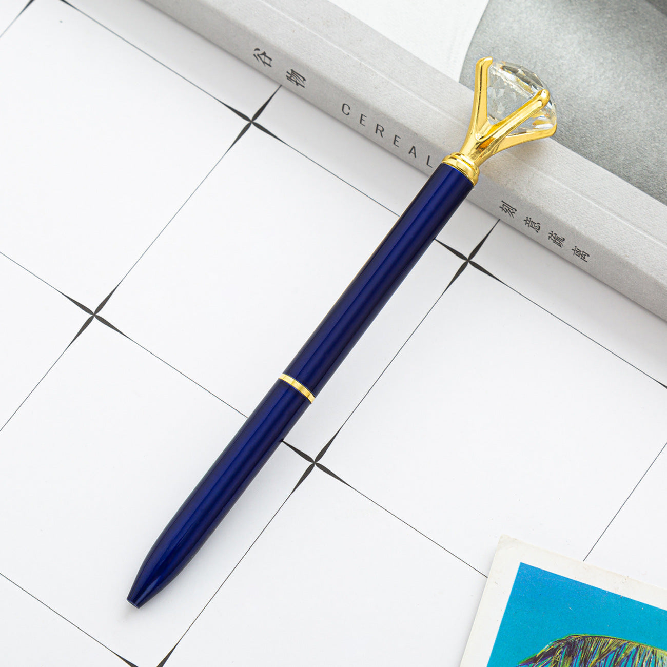 Hot Sell Stock Promotional Pen Personalized Ball Pen Diamond Crystal Metal Ballpoint Pen for Gift