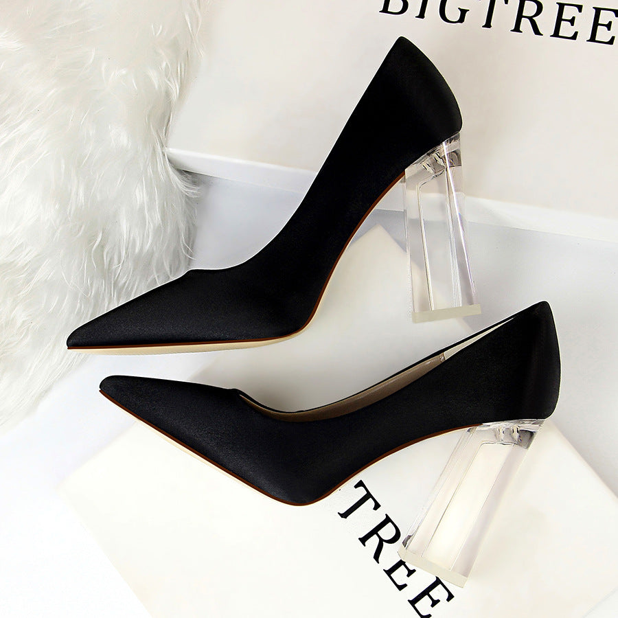 Hellosports 2021women Wedding Party Shoes Female Pumps Sexy Red Color Pointed Toe High Heels Casual Lady Evening Dress Shoes