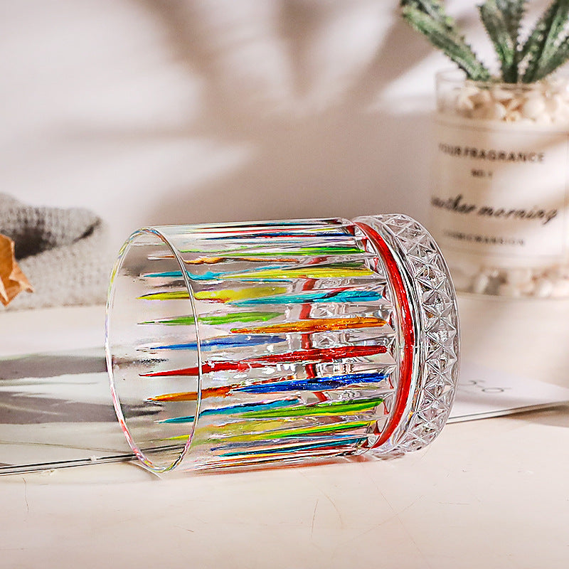 Hand Painted Unique Birthday Anniversary Wedding Wine Gift Glasses Wine Glass Crystal Whiskey Glass