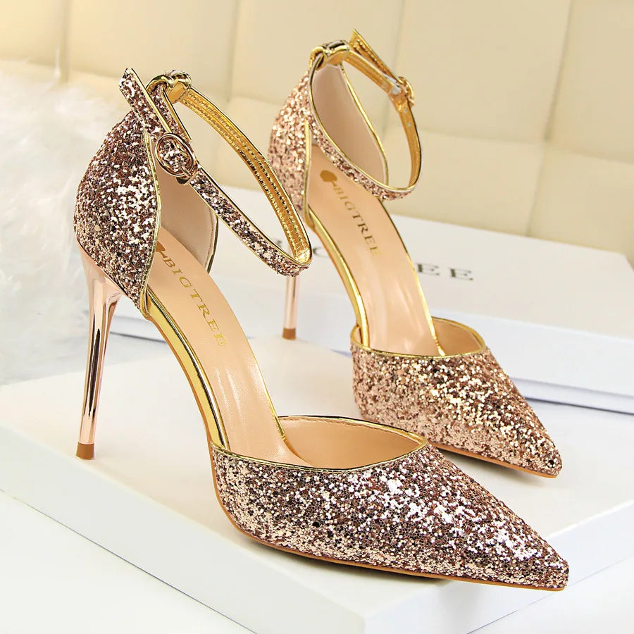 Sparkling Nightfall Heels | 283-1 Luxurious High Heel