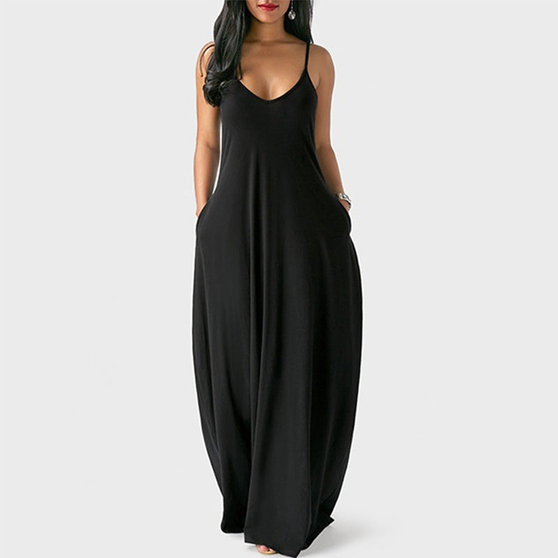 2022 Summer Fashion Maxi Dress Women Suspender Women Dresses Summer Ladies Dresses Women Beach