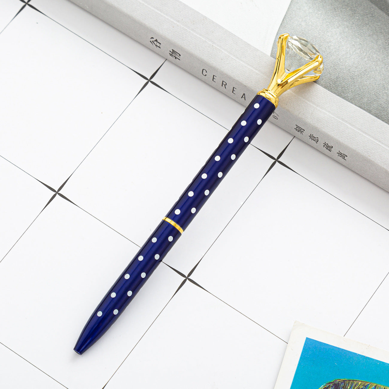 Hot Sell Stock Promotional Pen Personalized Ball Pen Diamond Crystal Metal Ballpoint Pen for Gift