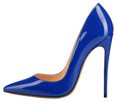 Classic Pointed Toe Stiletto Heel Pumps Women 12 Cm High Heels