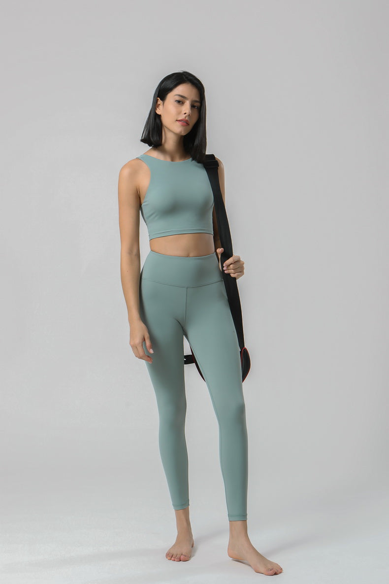 Wholesale Fitness Yoga Set Sports Wear for Women New Design Organic Yoga Clothing Set Sports Wear for Women Leggings With Pocket