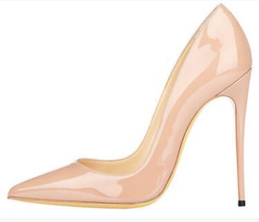 Classic Pointed Toe Stiletto Heel Pumps Women 12 Cm High Heels