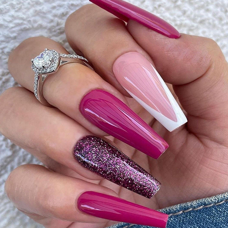 Hot Custom Logo Artifical False Nails Full Cover  Nail  Short Designer Press on Nails Tips