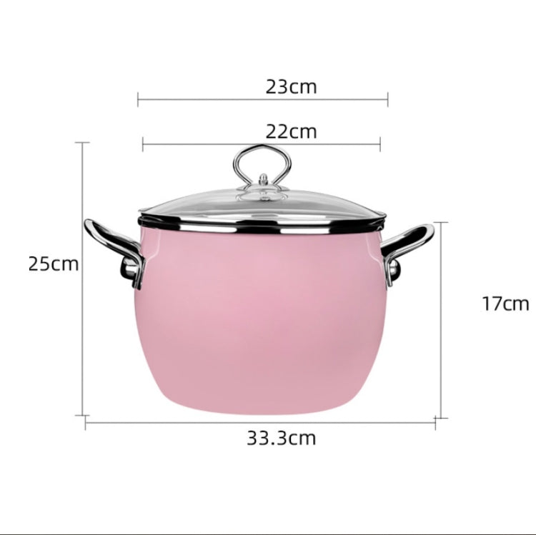 Wholesale Enamel Soup Pot Uncoated Food Supplement Pot for Induction Cooker