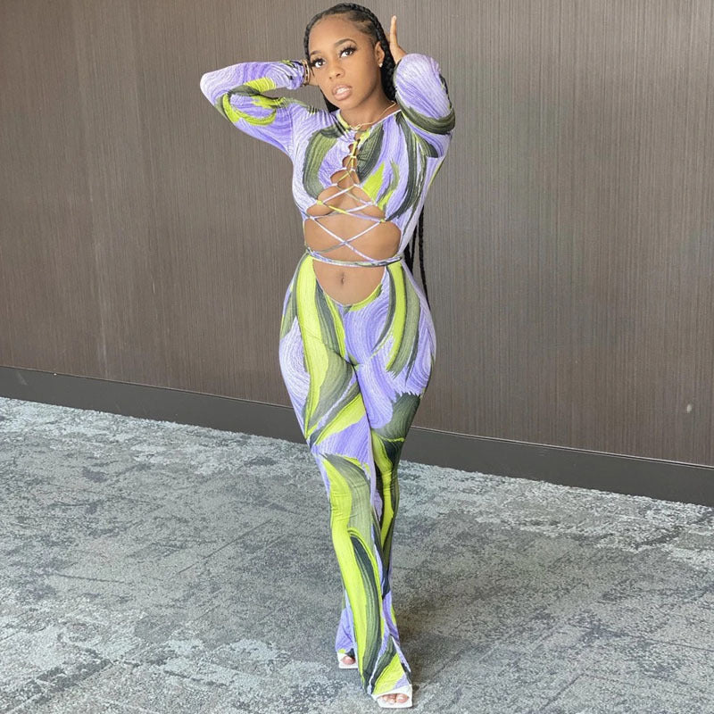 Sexy Women's Long Sleeve Conjoined Body Slimming Buttock Ladies Jumpsuit for Women
