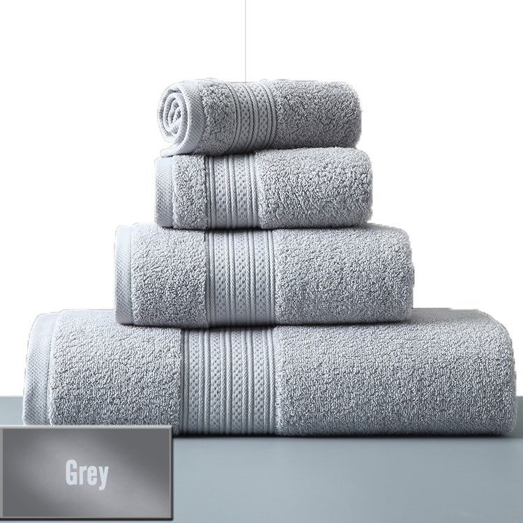Wholesale Logo Jacquard Bath Towel for Hotel Spa Gym Home Use Towel Set