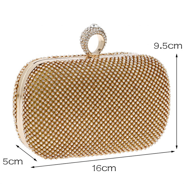 Clutch Bags Diamond Studded Evening Bag With Chain Shoulder Bag Ladies Handbags Wallets for Wedding Women