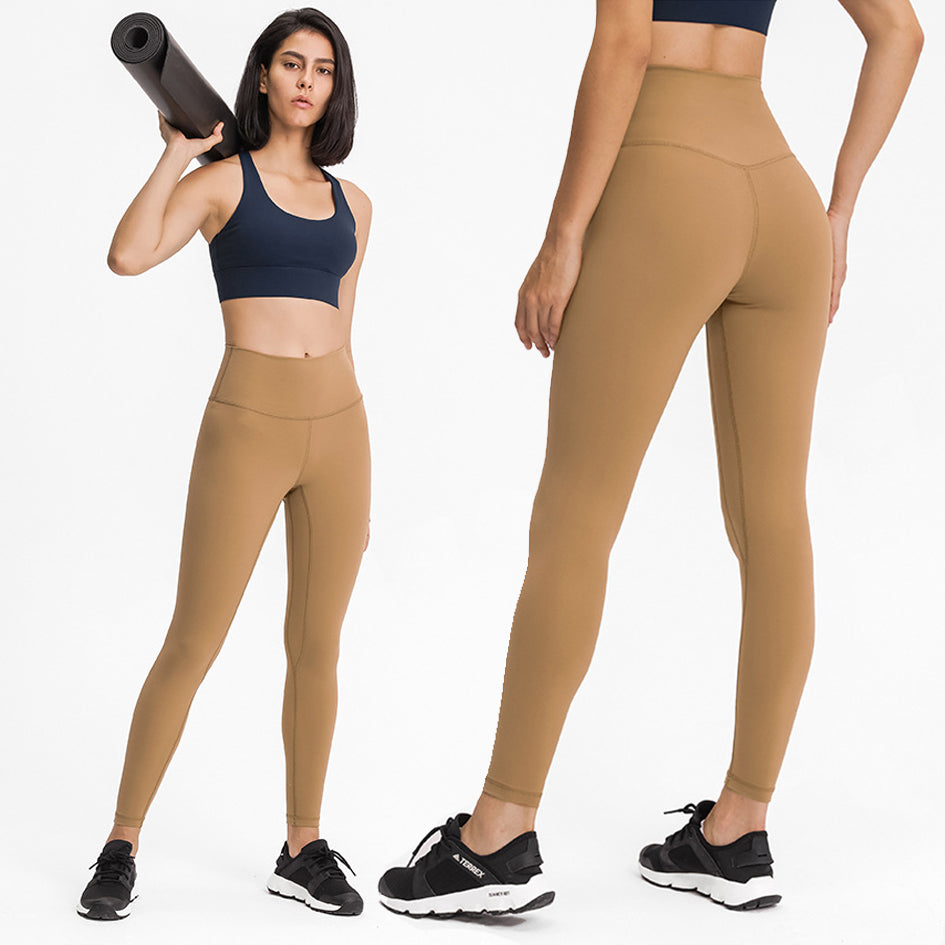 HIGH QUALITY! Arrival Lulu Lemon Align Fabric High Waist Nylon Spandex Material Yoga Fitness Leggings Plus Size New Solid Colors