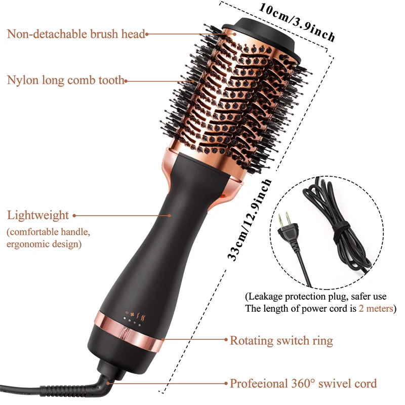 5 in 1 Hot Air Hairr Electric Hair Dryer Complete Styler One Step Hair Dryer Brush Hot Air Comb