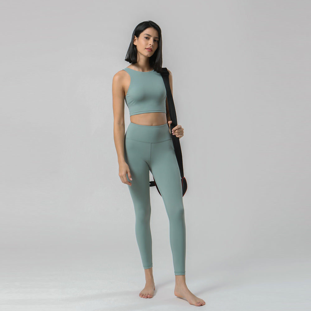 Wholesale Fitness Yoga Set Sports Wear for Women New Design Organic Yoga Clothing Set Sports Wear for Women Leggings With Pocket